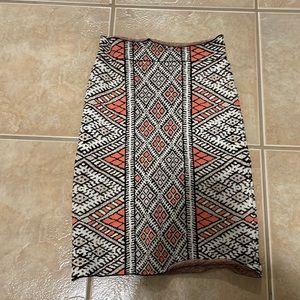 BCBG printed bandage skirt